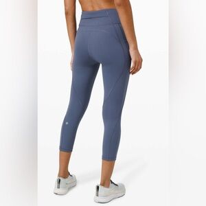 NWOT Lululemon Time To Sweat Crop 23" - Ink Blue